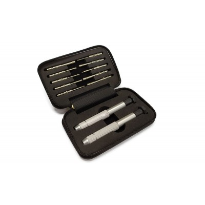 Набір викруток у металевому футлярі з 2 тримачами, 10 насадок