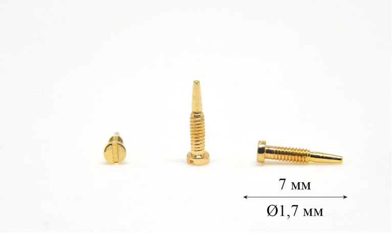 Гвинт направляючий для флекси Ø1,7 довжина 7,0 мм (жовтий)